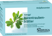 SIDROGA Bärentraubenblättertee Filterbeutel