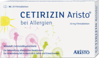 CETIRIZIN Aristo bei Allergien 10 mg Filmtabletten